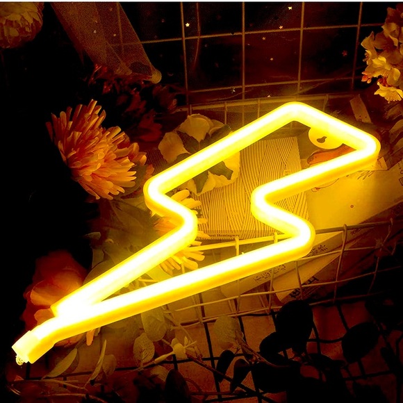 Neon Yellow Lightning LED Room/Wall/Party Decor - Picture 3 of 8